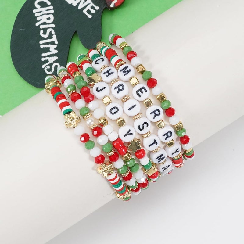 Lonext Halloween Bracelets Stackable Heishi Beaded Stretch Bracelets - Image 2